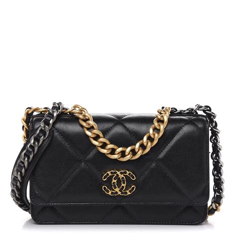 chanel 19 wallet black|chanel woc online shop.